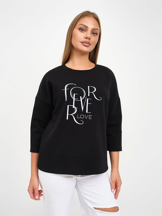 Свитшот женский Одри черный