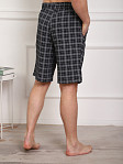 Шорты мужские Дачник антрацит/клетка