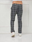 Брюки мужские Легион серый/клетка