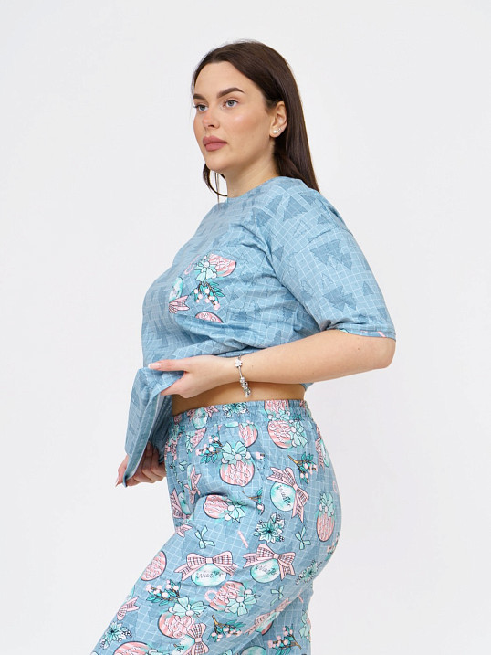 Костюм Кэнди ментол/клетка