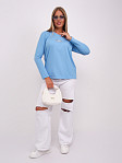 Лонгслив женский Сигма голубой