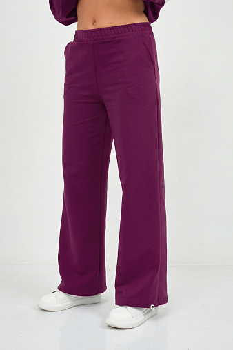 Костюм женский Верона однотонный марсала