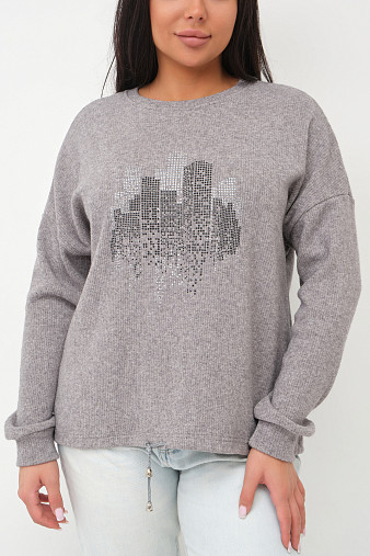 Джемпер женский Келли серый