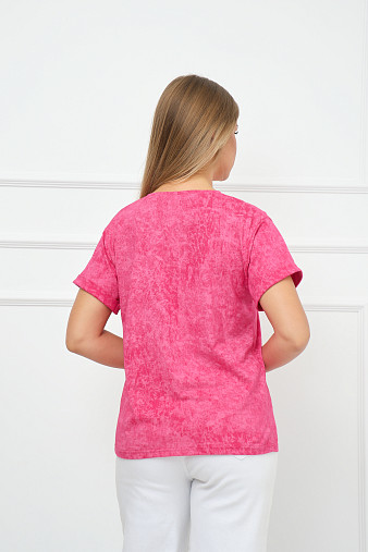 Футболка женская Арабеска фуксия
