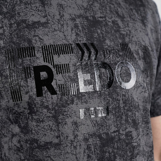 Футболка мужская Рич варенка серый