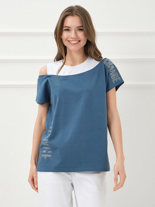 Футболка женская Мирэль петроль