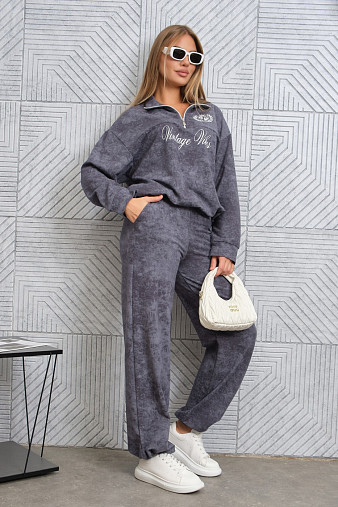 Костюм женский Верона варенка графит