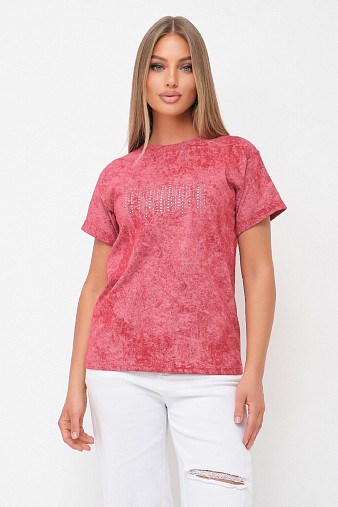 Футболка женская Арабеска бордо