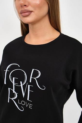 Свитшот женский Одри черный