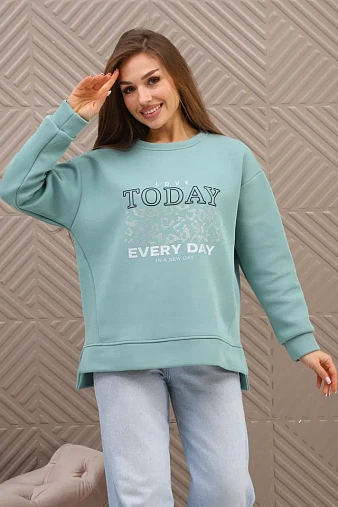 Свитшот женский Лео фисташка