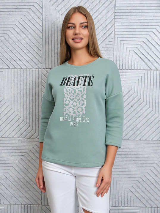 Свитшот женский Бьюти фисташка