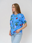 Футболка женская Краш голубая