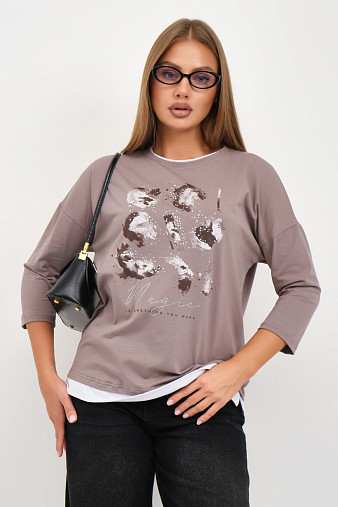 Лонгслив женский Тудей визон