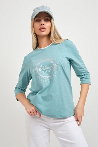 Лонгслив женский Магия аква