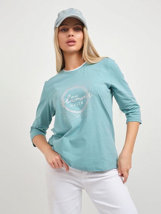 Лонгслив женский Магия аква