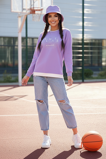 Свитшот женский Кетти лаванда