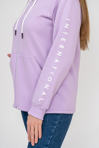 Толстовка женская Гамма на молнии лаванда