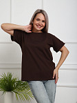 Футболка женская Классика шоколад