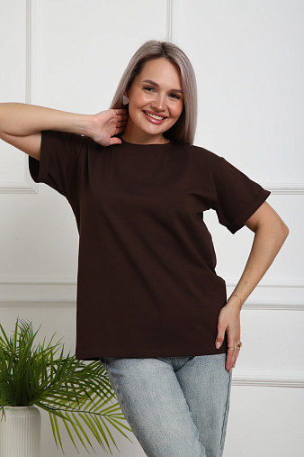 Футболка женская Классика шоколад