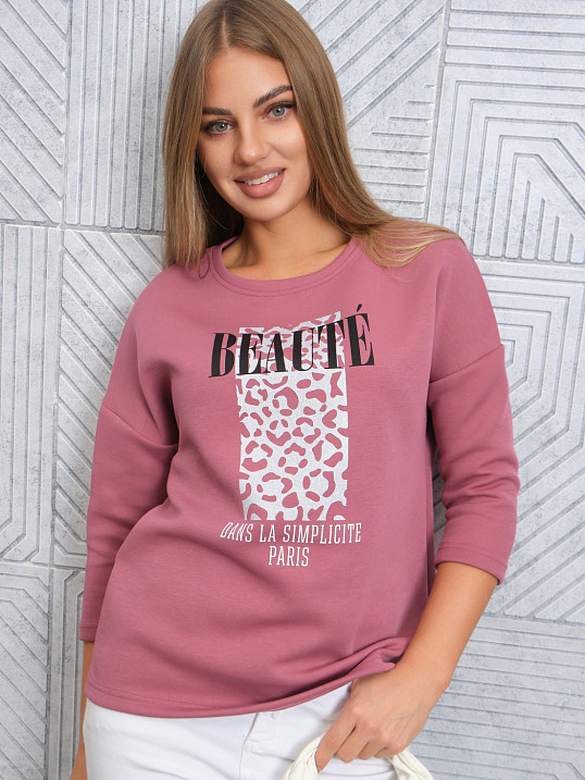 Свитшот женский Бьюти брусника