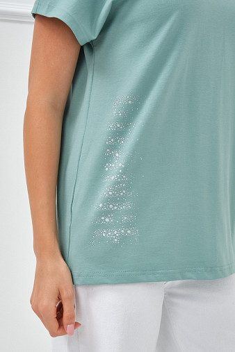 Футболка женская Мирэль изумруд