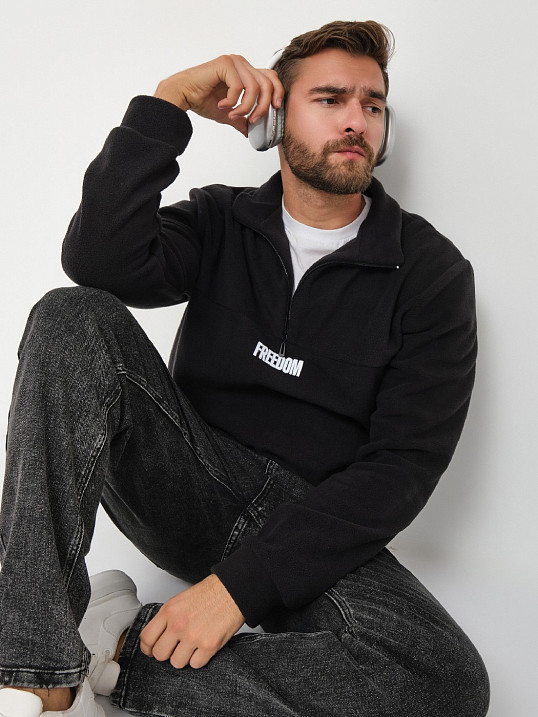 Толстовка муж. Драйв флис черный