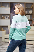 Толстовка женская Триада мята/аква