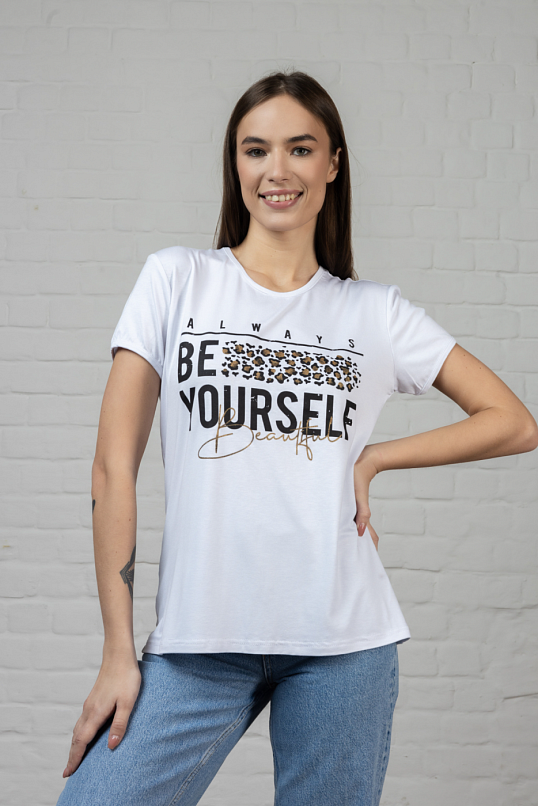 Футболка Селфи белый