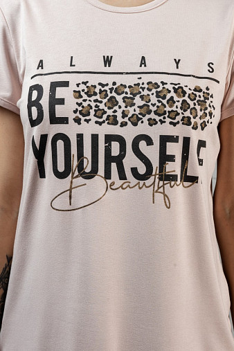 Футболка Селфи чайная роза