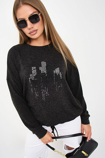 Джемпер женский Келли-2 т.серый