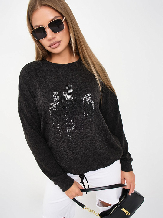 Джемпер женский Келли-2 т.серый