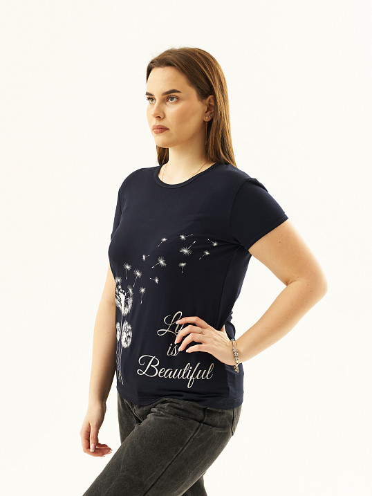 Футболка Одуванчик синий