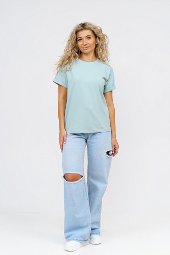 Футболка женская Классика аква