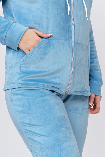 Костюм Авеню велюр аква