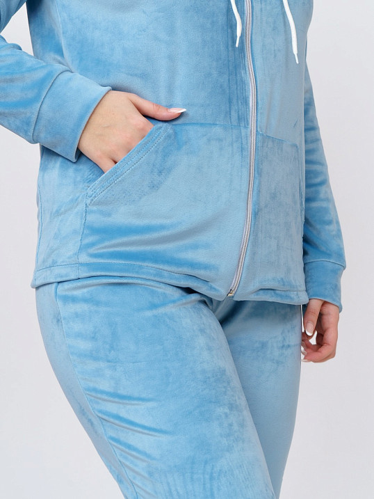 Костюм Авеню велюр аква