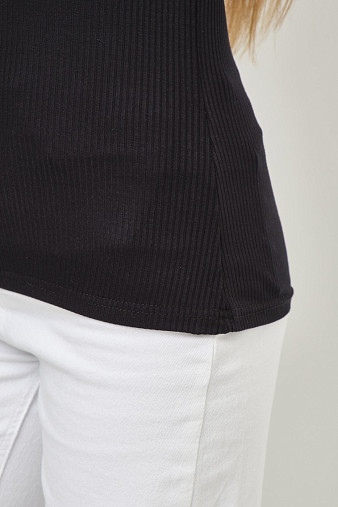 Лонгслив женский Вираж лапша черный