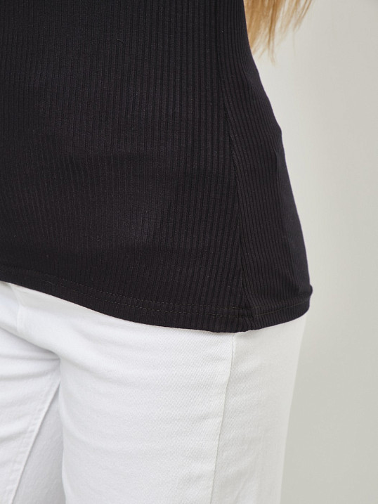 Лонгслив женский Вираж лапша черный