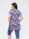 Костюм Симона индиго/цветы