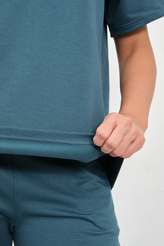 Костюм жен. Визэль 2-х нитка изумруд