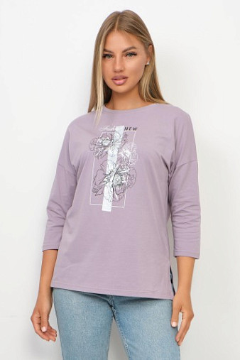 Лонгслив Стиль св.лиловый