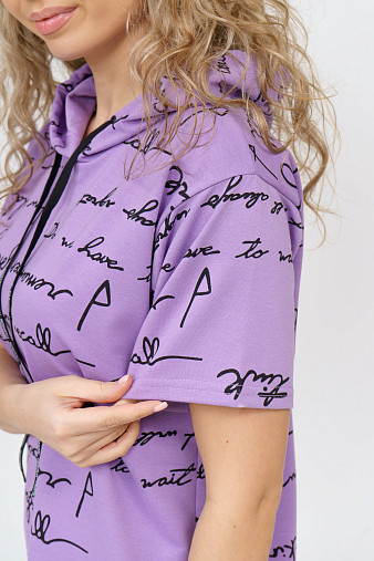 Костюм Новелла набивной лаванда