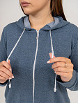 Толстовка женская Мираж футер индиго
