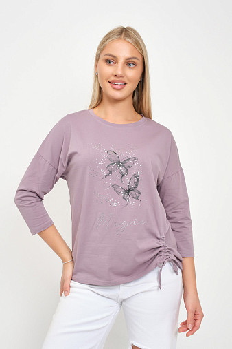 Лонгслив женский Сати корица