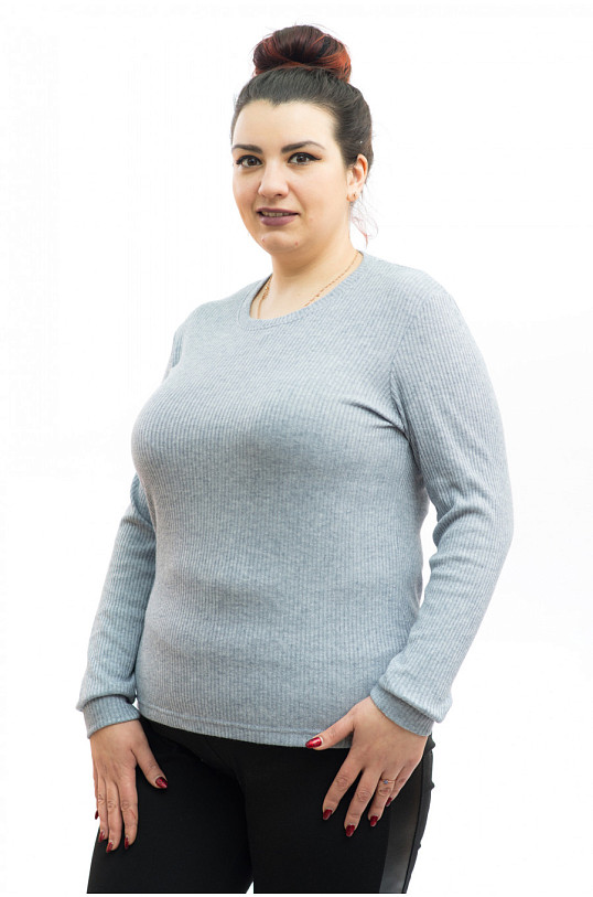 Джемпер Гамма лапша серый