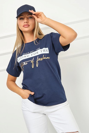 Футболка женская Имидж индиго