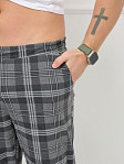 Брюки мужские Легион серый/клетка