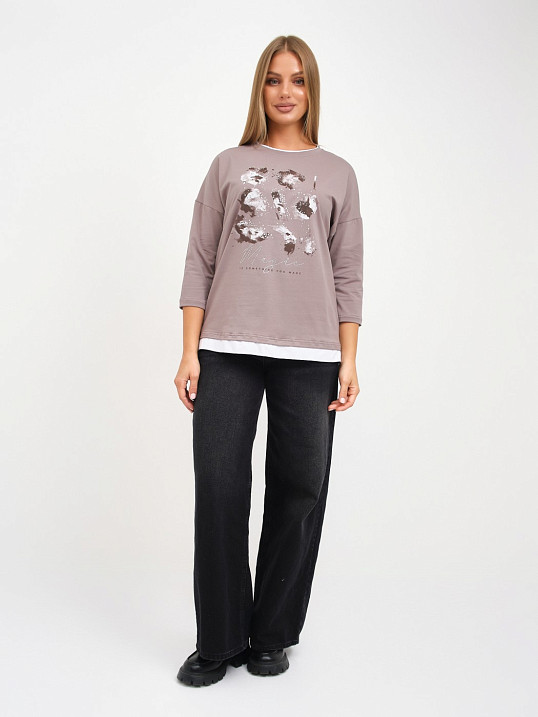 Лонгслив женский Тудей визон