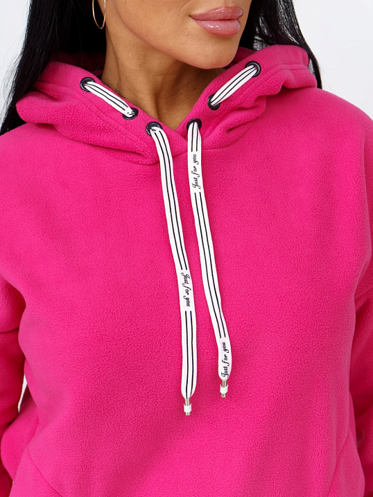 Толстовка Флис фуксия