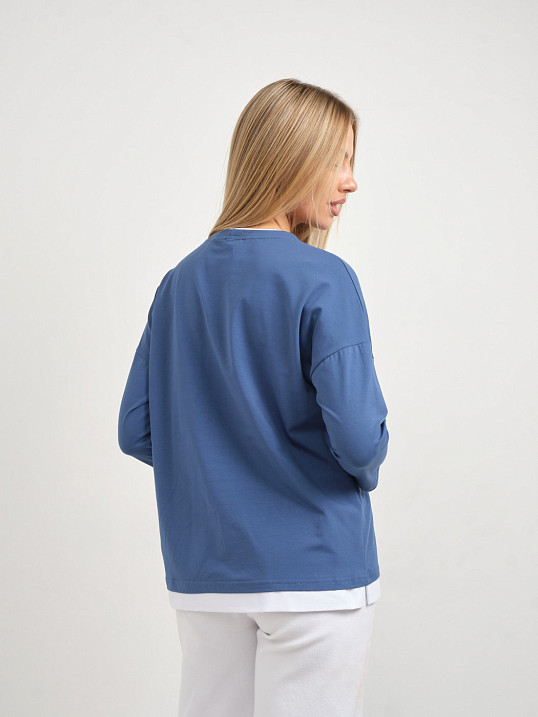 Лонгслив женский Лео св.индиго