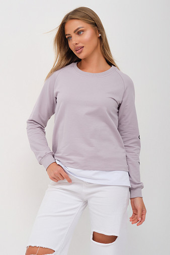 Толстовка женская Дабл св.серый